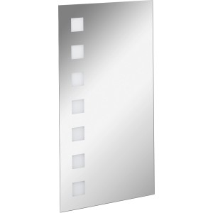 Fackelmann Spiegelelement Karo 40 cm mit LED-Beleuchtung.