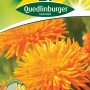 Packung Ringelblumen 'Orangestrahlen' Samen von Quedlinburger, orange Blüten.