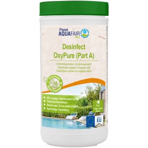 Planet Aquafair Desinfect & Protect Oxypure, chlorfreie Pool Desinfektion für klares Wasser.