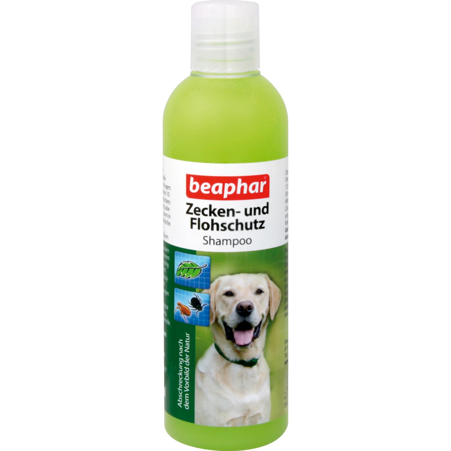 Beaphar Zecken- und Flohschutz Shampoo, 250ml Flasche für Hunde und Katzen.