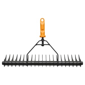 Fiskars Rasenlüfter OneClick, orange-schwarz, für Kombisysteme zur Rasenpflege.