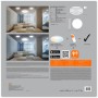 Verpackung der Ledvance Smart+ WiFi Einbauleuchte Surface Downlight, Ø 60cm, mit Anwendungsbeispielen und technischen Daten.