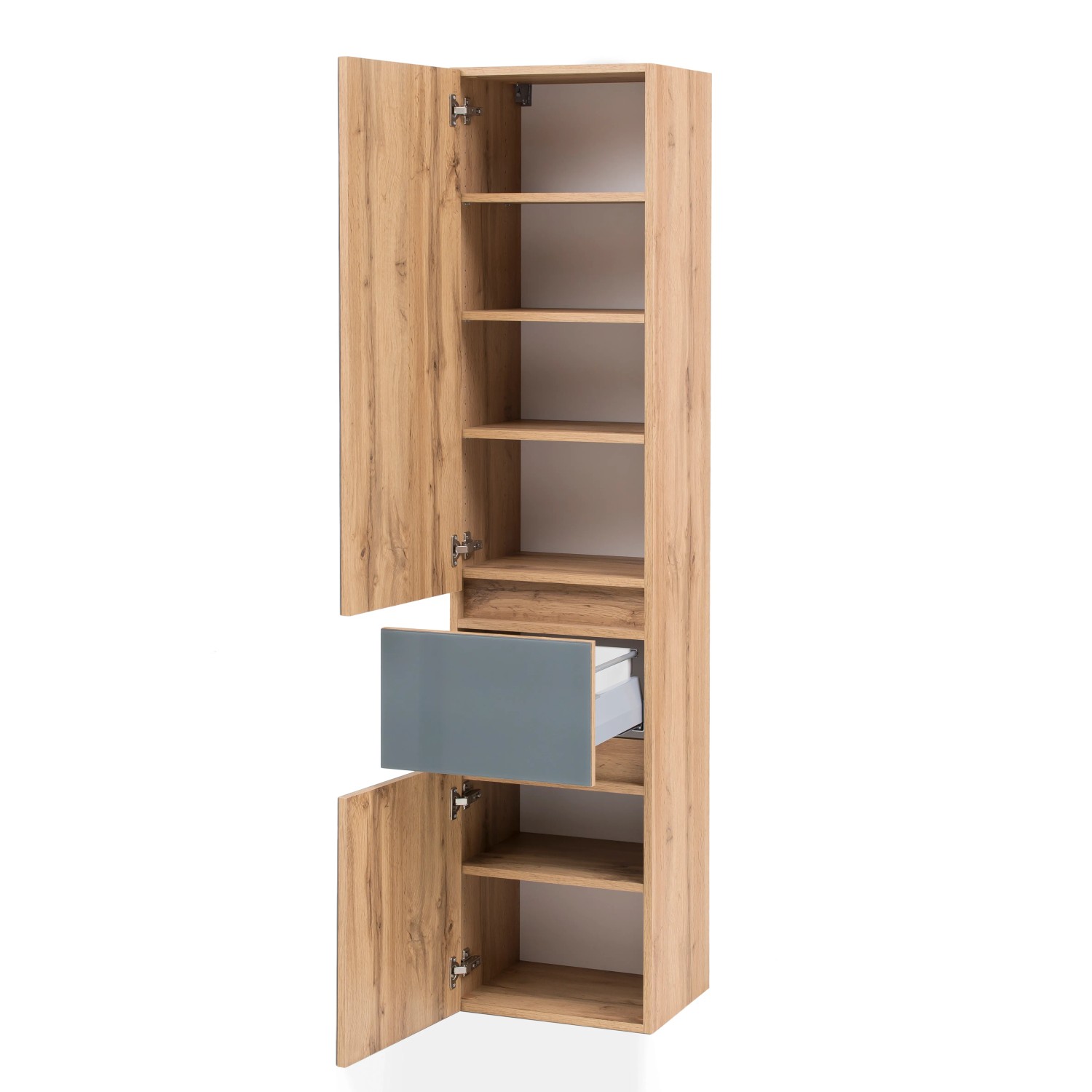 Held Möbel Seitenschrank Pisa 40 cm Grau-Wotaneiche kaufen bei OBI