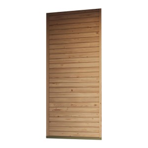 Karibu Seitenwand geschlossen für Pavillon Kvadrat aus Fichte, Naturholz.