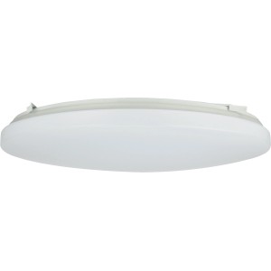 Weiße, runde E2 Elektro LED Deckenleuchte White² R, 30W, Ø 38cm. Moderne Deckenlampe für Innen- und Außenbereiche.