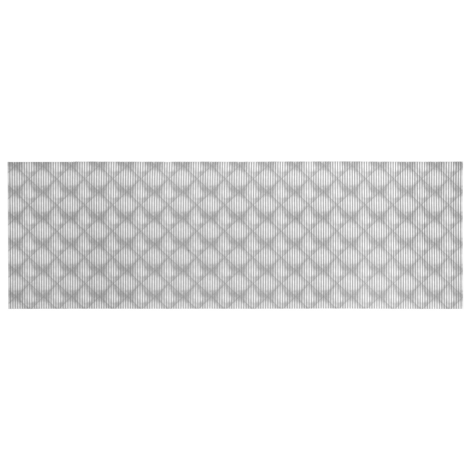 Wenko Badematte Flow Grau, 65x200 cm, Kunststoff, mit modernem Muster.