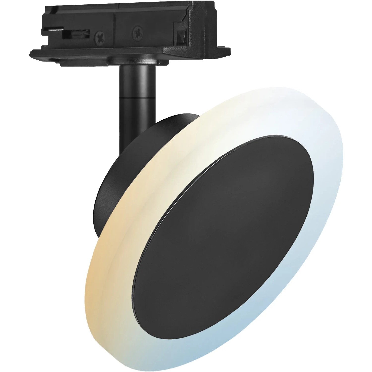 Ledvance Smart+ Schienenleuchte, schwarz, Ø 12cm. Smarte Leuchte für Schienensystem, dimmbar und schwenkbar.