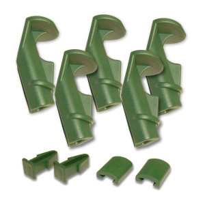 Juwel Kleinteile-Set für Aeroquick & Grüneck: Klemmhülsen, Deckelclips und Klemmkappen.