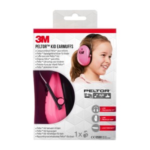 3M Peltor Kinder-Kapselgehörschutz, pink, SNR 27 dB. Gehörschutz für Kinder, ideal für Konzerte und laute Umgebungen.