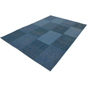Kayoom Vintageteppich Lyrical 110, blau-multicolor, 120x170 cm, Patchwork-Design.