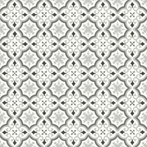 Andiamo PVC-Belag Fliesenoptik 594 Stellar 200 cm Weiß-Grau Meterware