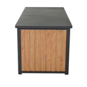 Siena Garden Kissenbox Sabano im Teaklook, 181 cm breit, zur Aufbewahrung von Gartenauflagen.