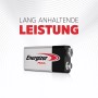 Energizer Max 9V E-Block Alkaline Batterie, 2er-Pack.