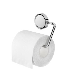 Tiger Toilettenpapierhalter Ace, Edelstahl poliert, ohne Deckel. Wandhalterung mit Papierrolle.