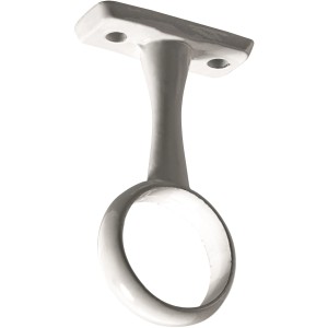 Hettich Schrankrohrmittelträger für runde Schrankrohre, weiß