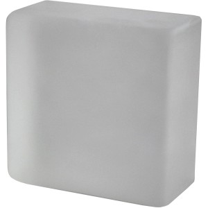 Fuchs Glasstein Crystal Collection satiniert 10 cm x 10 cm x 5 cm Weiß