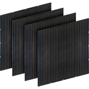 Schwaiger Solarmodul Slim-Line 4er Set (800 Wp) für Balkonkraftwerke, Module aus gehärtetem Glas.