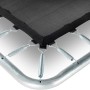 Detailaufnahme Bodentrampolin: Schwarze Sprungfläche, Federn und Rahmen des EXIT Silhouette Trampolins.