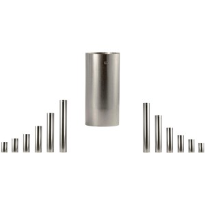 Bertrams Ofenrohr feueraluminiert Ø 100 mm x 250 mm Silber