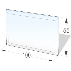 Lienbacher Glas Vorlegeplatte, transparent, zum Schutz des Bodens vor Kamin und Ofen.