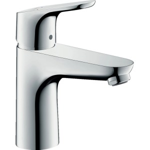 Hansgrohe Focus 100 Waschtischarmatur in Chrom, ohne Ablaufgarnitur.