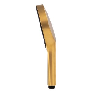 Schöner Wohnen Handbrause Glaia, mattgold, wassersparend mit 3 Strahlarten.