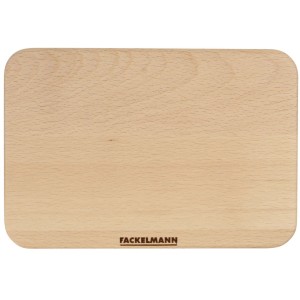 Fackelmann Essbrett Fair, kleines Schneidebrett aus Buchenholz, 15x21 cm.