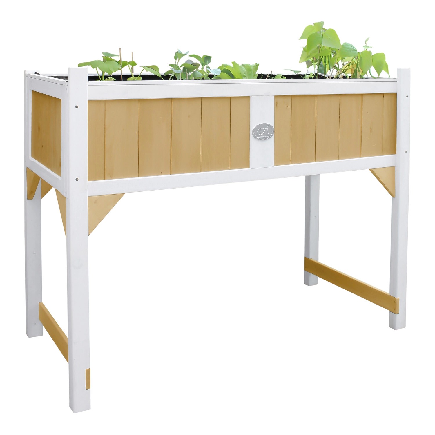 Axi Hochbeet Braun Weiß 120 cm x 54 cm x 90 cm kaufen bei OBI