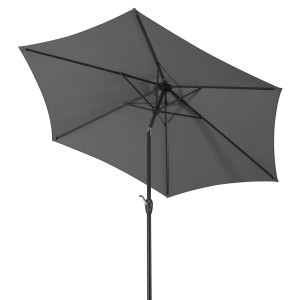 Schneider Marktschirm Napoli, Ø 270 cm, anthrazit, mit Knickfunktion.