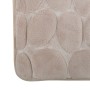 Beige MSV Badematte Kiesel, 50x80 cm, mit Kieselstein-Optik für Badezimmer.