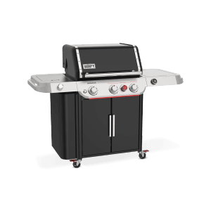 Weber Genesis EP-335W GBS Gasgrill, schwarz, mit 3 Brennern, Sear Zone und geschlossenem Unterschrank.