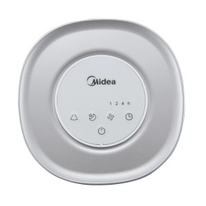 Detailansicht des Bedienfelds vom Midea Turmventilator MFZ402R0BPW 103 cm.