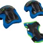 Hudora Protektoren-Set für Kinder, blau, Größe XS: Handgelenk-, Knie- und Ellbogenschoner.