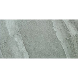 Vabene Bodenfliese, Steinzeug, Grau, poliert, 60x30 cm. Moderne Fliese mit Steinoptik für Innenräume.