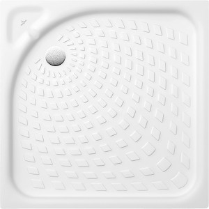 Villeroy & Boch O.Novo Duschwanne, 80x80 cm, Weiß Alpin, mit Noppen für sicheren Stand.