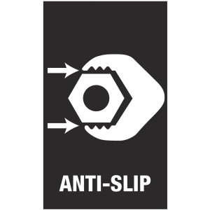 Symbol für Anti-Rutsch-Funktion des Wera Doppelmaulschlüssels.