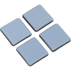 4er-Set selbstklebende Ultra-Gleiter, 40x40mm, für Möbel und Oberflächenschutz.