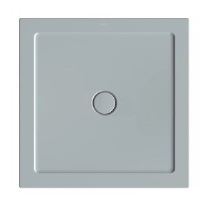 Quadratische, extraflache Bette Duschwanne Stage, 90x90 cm, in Quartz.