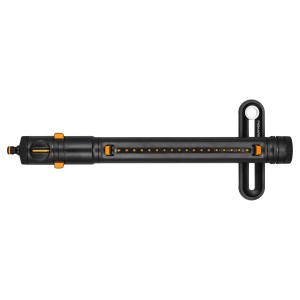 Fiskars Oszillierender Regner X-Series S-L, schwarz-orange, für gleichmäßige Bewässerung.