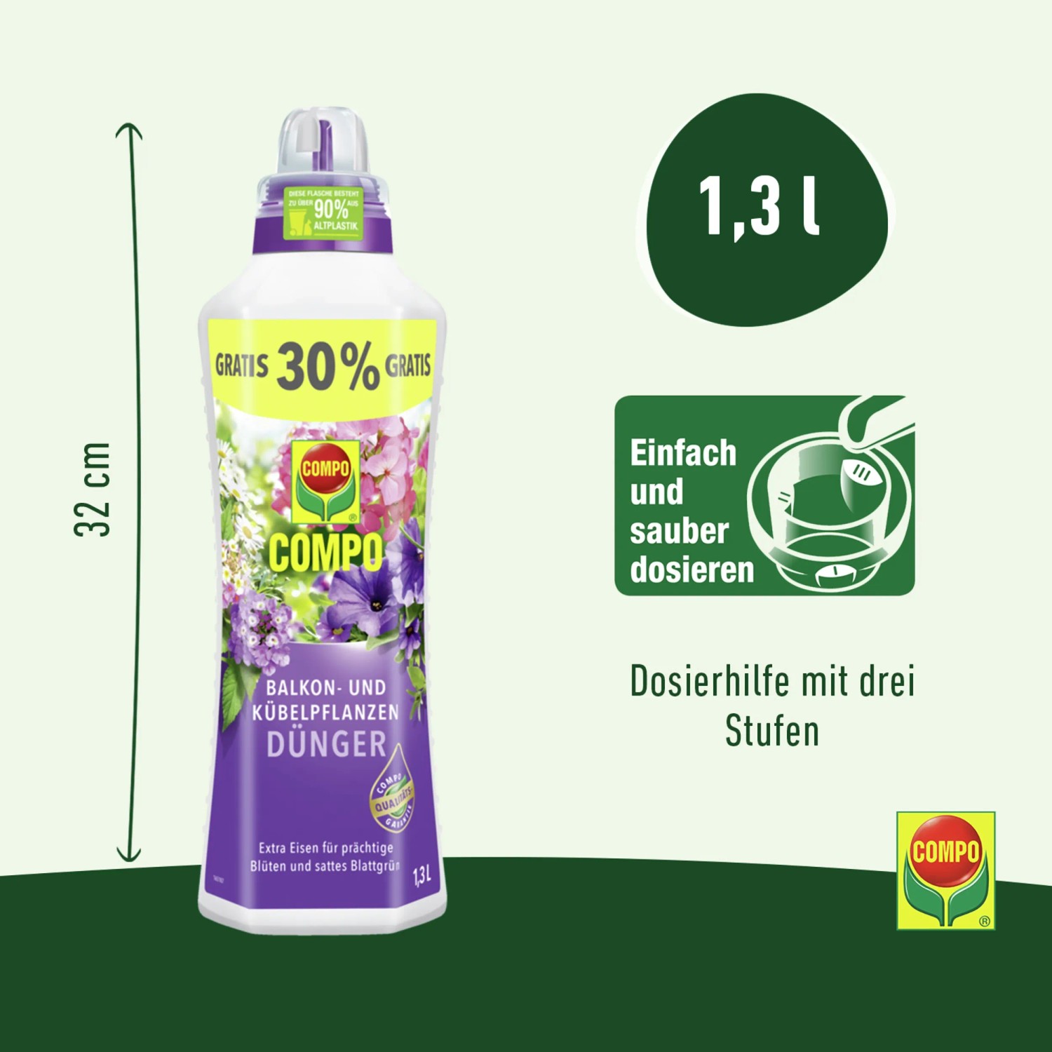 Compo Balkon- und Kbelpflanzendnger 1,3 l kaufen bei OBI