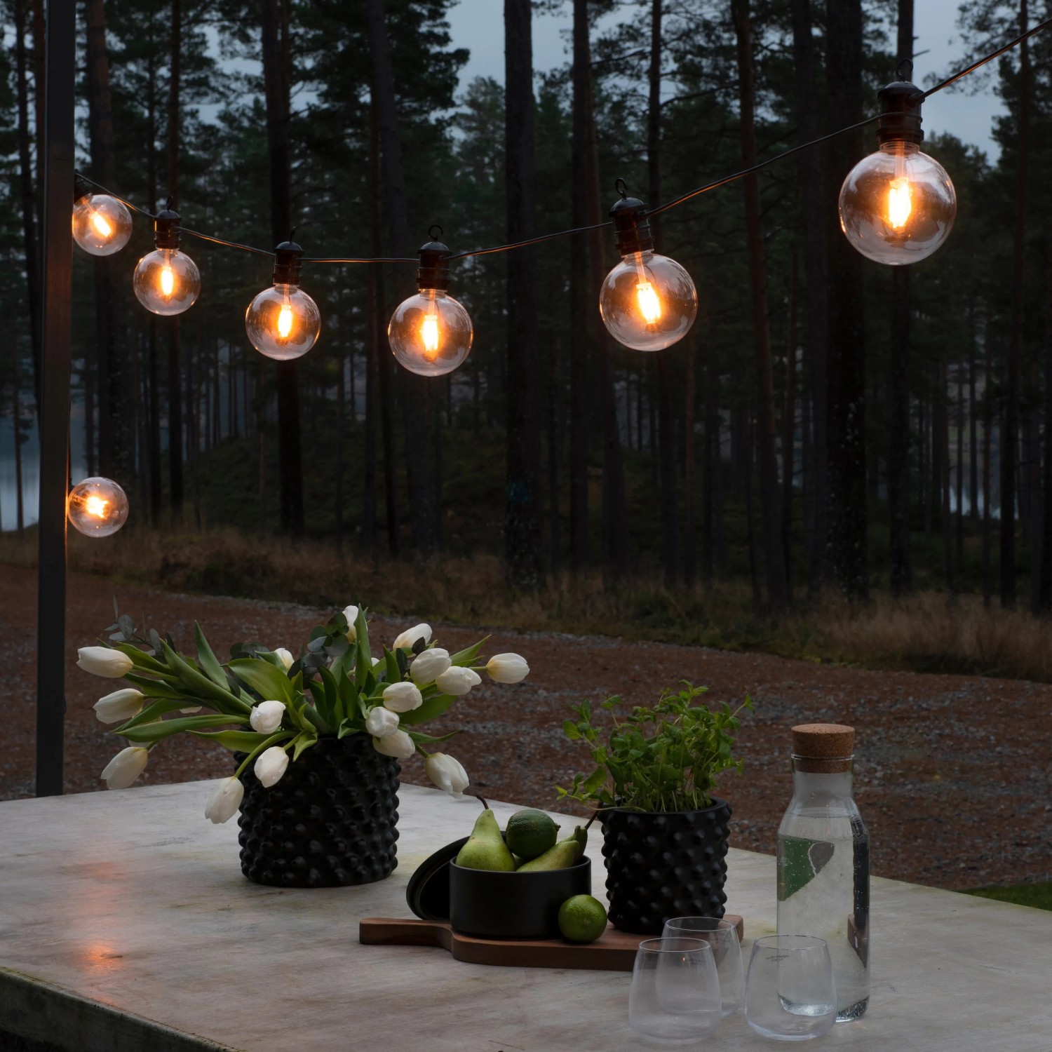 Konstsmide LED-Lichterkette Outdoor Retro Globe 10 LEDs Bernsteinfarben kaufen bei OBI