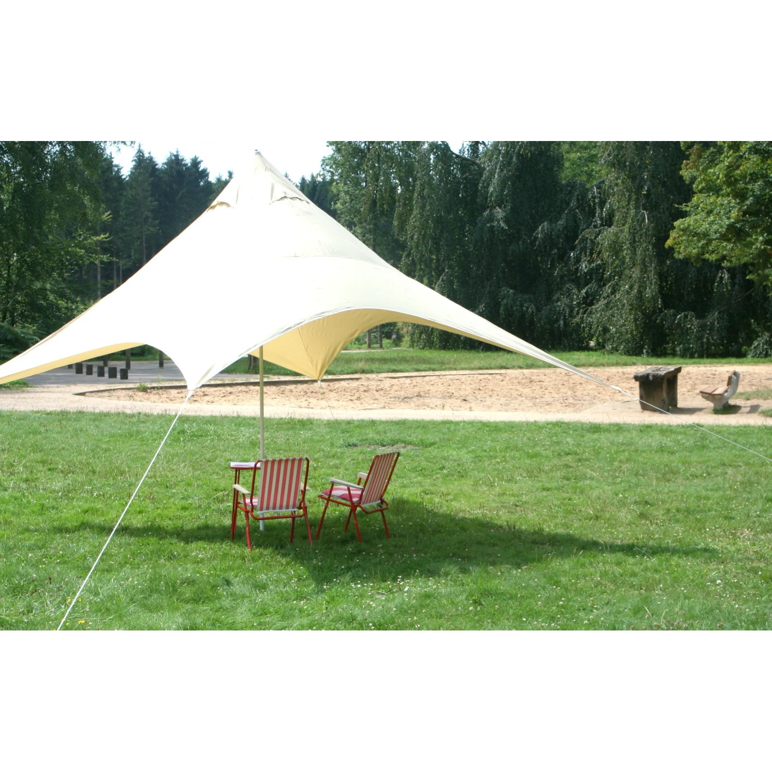 Floracord Camping Pyramiden Sonnensegel Sand 400 cm x 400 cm kaufen bei OBI