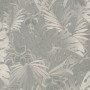 Marburg Vliestapete Botanica Floral Platin: Tapete mit floralem Muster in Platin.
