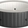 Mobiler, aufblasbarer Whirlpool im Rattan Design für 6 Personen.