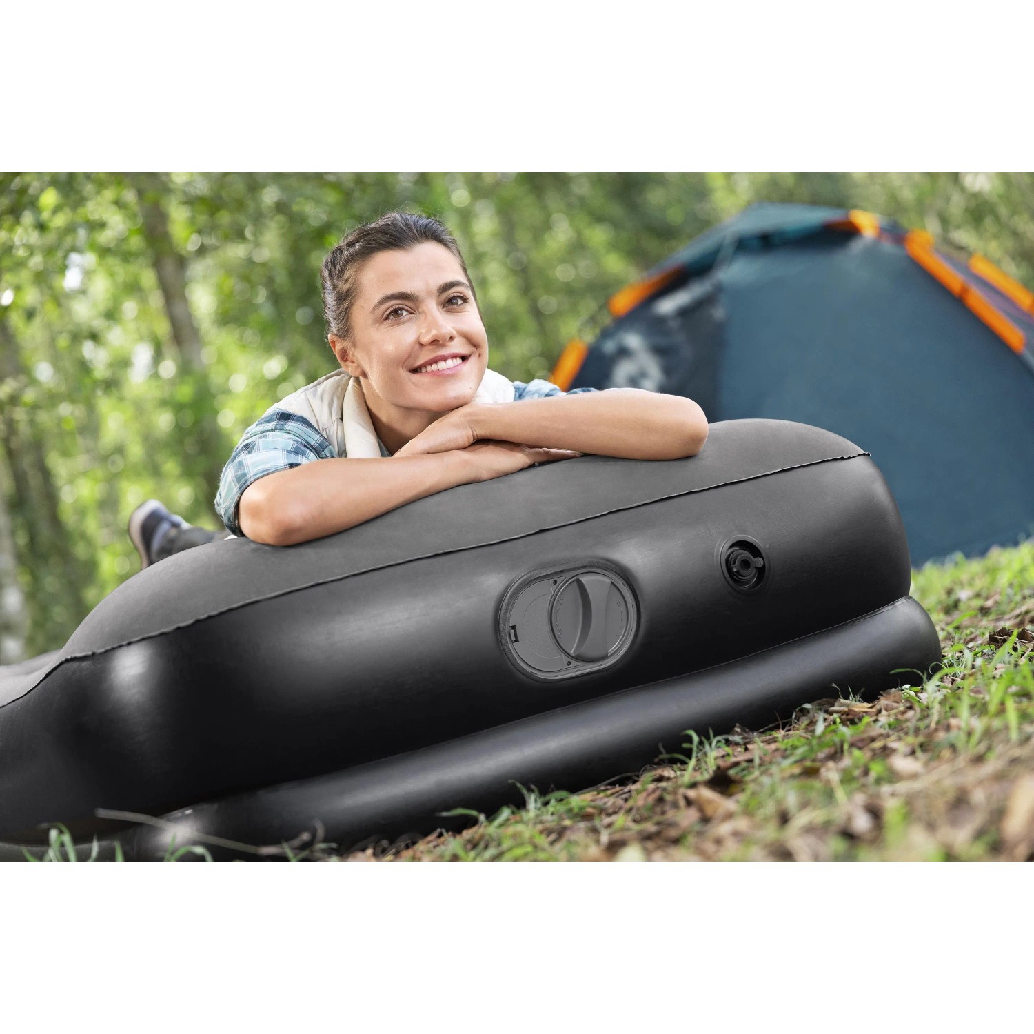 Bestway Tritech Luftmatratze Single Grau 191 x 97 x 36 cm mit USB-Elektropumpe kaufen bei OBI