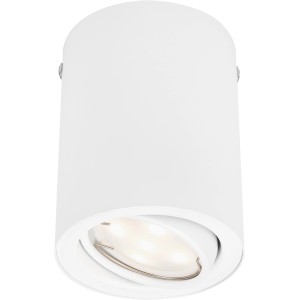 Briloner LED-Decken- & Wandlampe Tube Weiß Metall rund 10,5 x 8 cm