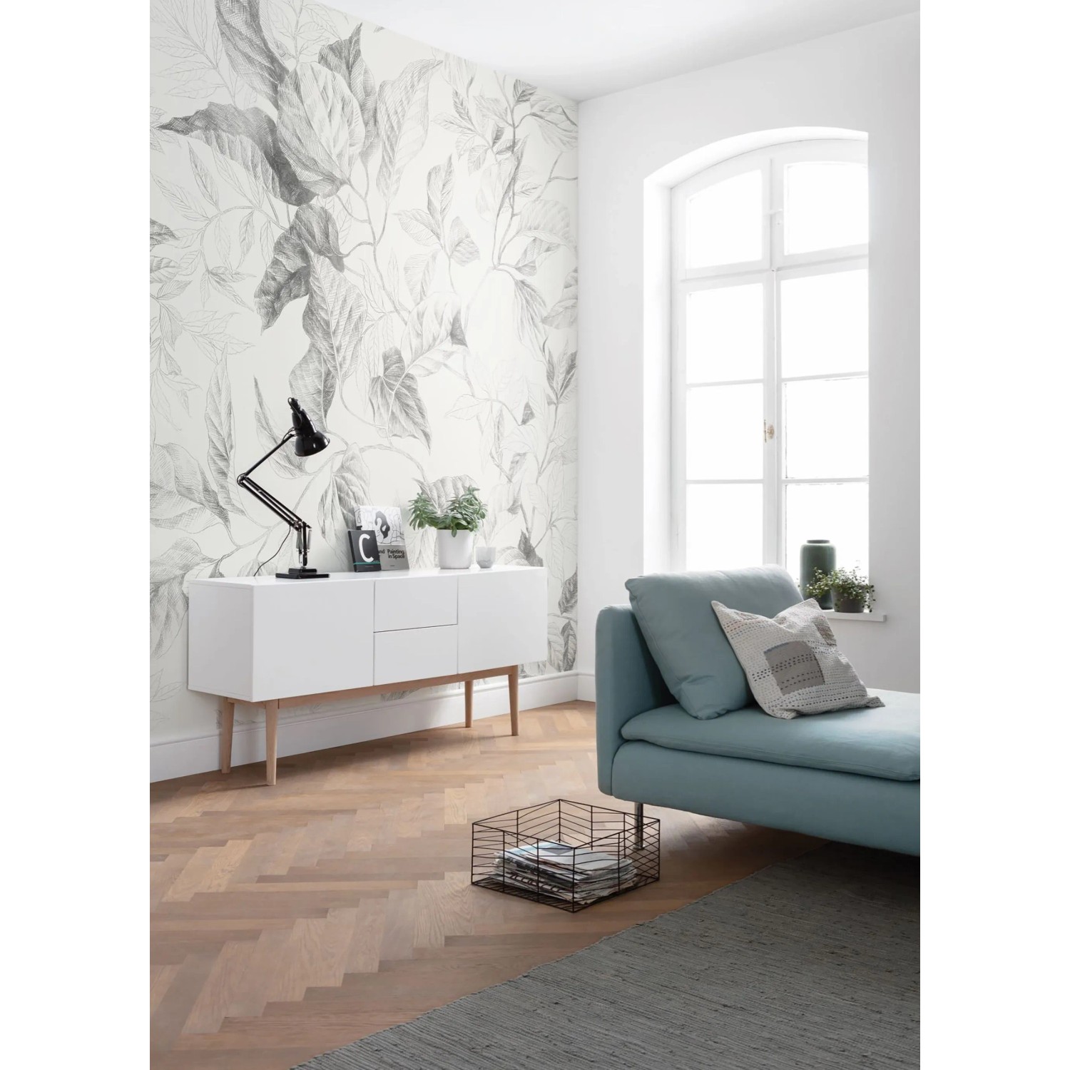 Komar Vliestapete Jeu de Feuilles 200 cm x 250 cm_2