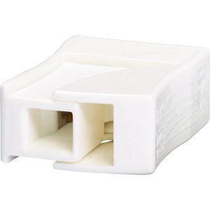 Weiße Leuchtenklemme, 1-polig, für Kabel Ø 0,75-2,5 mm, 25er-Pack.