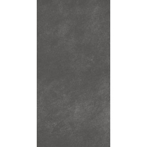 Matte, schwarze Bodenfliese Mare aus Feinsteinzeug, 30,2x60,4 cm. Ideal für moderne Wohnräume.