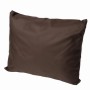 Braunes Gartenkissen 100x60 cm für Polyrattan-Möbel, Teil eines 2-Sitzer Sofa Sets.